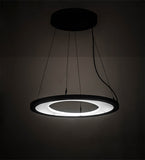 25"L Anillo Ellipse Contemporary Oblong Pendant
