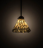 8"W Jadestone Willow Mini Pendant