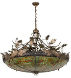 48"W Greenbriar Oak Rustic Lodge Pendant