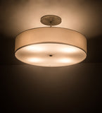 36"W Cilindro Textrene Modern Semi-Flushmount