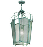 22"W Citadel Contemporary Rustic Lodge Pendant