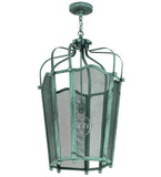 22"W Citadel Contemporary Rustic Lodge Pendant