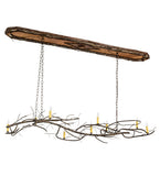 70"L Winter Solstice 9 Lt Oblong Contemporary Chandelier
