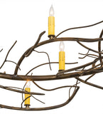 70"L Winter Solstice 9 Lt Oblong Contemporary Chandelier