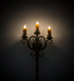 16"W Palmira 3 Lt Gothic Wall Sconce