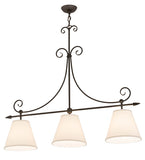 42"L Marselle Textrene 3 Lt Island Pendant