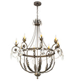 40"W Antonia 8 Lt Victorian Chandelier