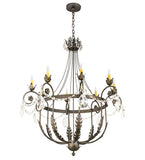 40"W Antonia 8 Lt Victorian Chandelier