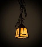 5.5"Sq Pine Branch Valley View Mini Pendant