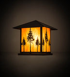 17.5"Sq Great Pines Rustic Lodge Pier Mount
