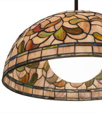 20"W Turning Leaf Tiffany Floral Pendant