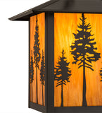12"Sq Seneca Great Pines Outdoor Pendant