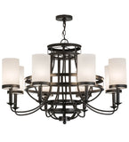 46"W Saxony 8 Lt Contemporary Chandelier