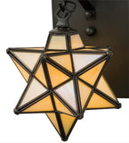 8"W Moravian Star Wall Sconce