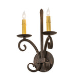 9.5"W Valetta 2 Lt Wall Sconce