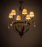 26"W Antonia 6 Lt Victorian Chandelier
