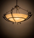 42"W Ceres Inverted Deco Pendant