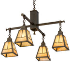 30"W Valley View Mission 4 LT Chandelier