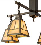 30"W Valley View Mission 4 LT Chandelier