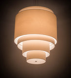 31"W Cilindro 5 Tier Textrene Modern Pendant