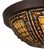 26"W Fleur-de-lis Flushmount