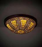 26"W Fleur-de-lis Flushmount