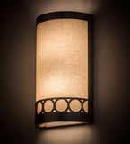 8"W Cilindro Circulo Wall Sconce
