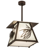 14"Sq Stillwater Scotch Pine Pendant
