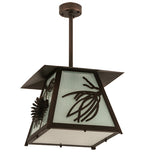 14"Sq Stillwater Scotch Pine Pendant