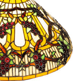 22"H Jeweled Grape Stained Glass Table Lamp