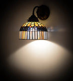 8"W Tiffany Victorian Gothic Candice Wall Sconce