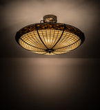 36"W Greenbriar Oak Semi-Flushmount