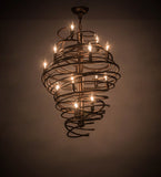 20"W Cyclone Contemporary Chandelier