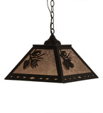 16"Sq Balsam Pine Pendant