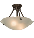 16"W Atelier Raindrop Organic Semi-Flushmount