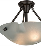 16"W Atelier Raindrop Organic Semi-Flushmount