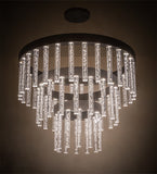 60"W Aquagen Three Tier Glam Chandelier