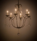 31"W Kaitlynn 4 Lt Glam Chandelier