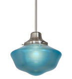 14"W Revival Schoolhouse W/Traditional Globe Pendant