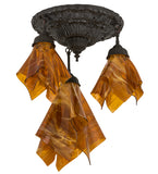 21"W Taste of Honey Handkerchief 3 Lt Pendant
