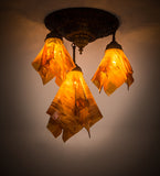 21"W Taste of Honey Handkerchief 3 Lt Pendant