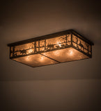 35"L Bears and Moose at Lake Flushmount