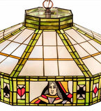 24"W Poker Face Pendant