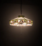 24"W Poker Face Pendant