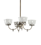 27" W Revival Gas & Electric 4 Lt Chandelier