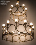 60"W Porta 20 Lt Two Tier Modern Chandelier
