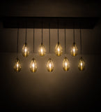 54"L Raquel 9 Lt Cascading Contemporary Pendant