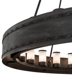 60"W Loxley Escabroso 24 Lt Modern Chandelier