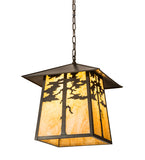 20"Sq Stillwater Tamarack Pendant