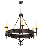 48"W Lorenzo 6 Lt Chandelier